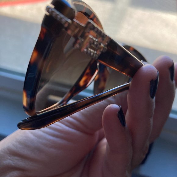 Tortoise shell Versace sunglasses and case main image 6